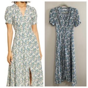 Floret Studios Floral Button Up Maxi Dress Size X Small